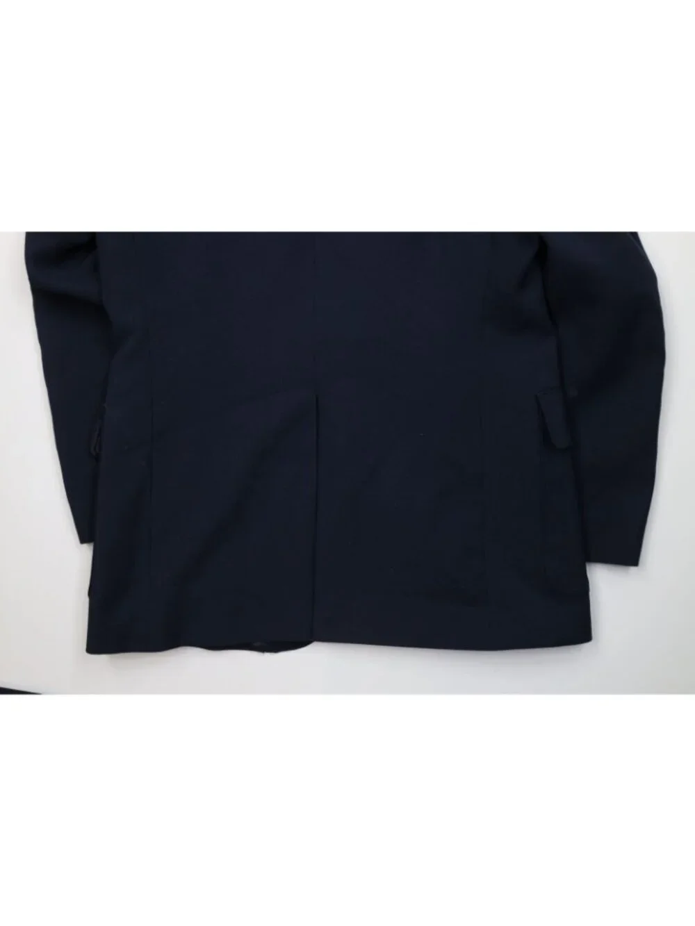 Vtg 70s Levis Mens 42R 2 Piece Knit Suit Wedding Navy Blue Wide Leg 32x30 USA